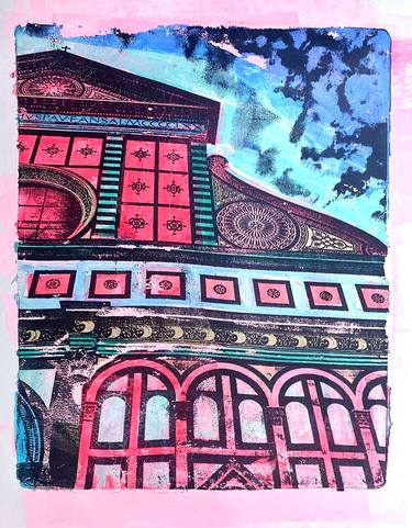 Original Expressionism Architecture Printmaking by Jessica Russo Scherr