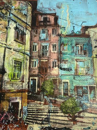 Original Impressionism Architecture Printmaking by Jessica Russo Scherr