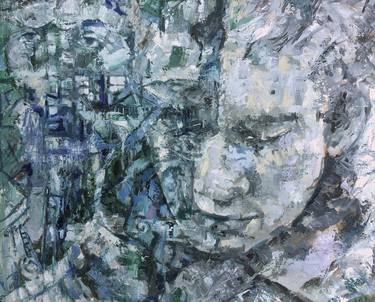 Original Abstract Expressionism Portrait Paintings by Jessica Russo Scherr