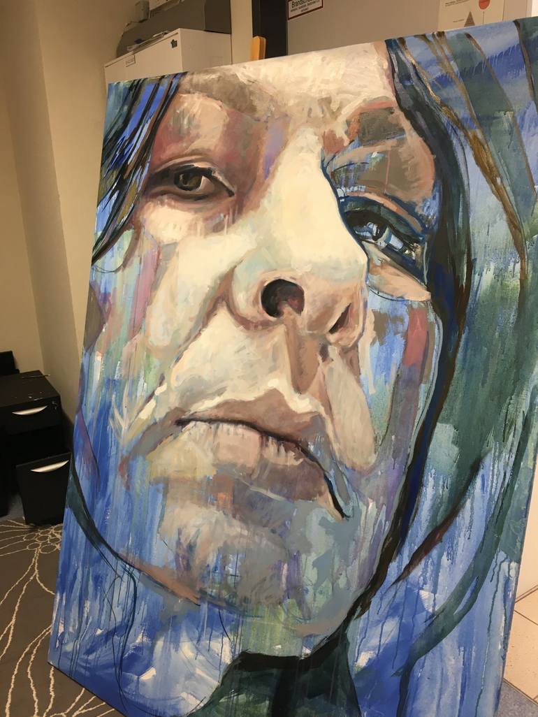 Original Portrait Painting by Jessica Russo Scherr