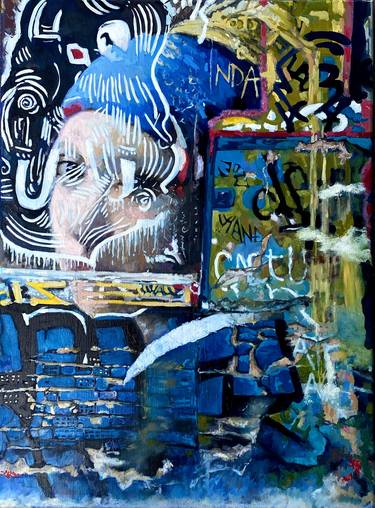 Original Expressionism Graffiti Paintings by Jessica Russo Scherr