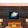 DAHLIA BLUE - Handpainted original oil by Kathy Kubay. Gallery wrapped canvas.