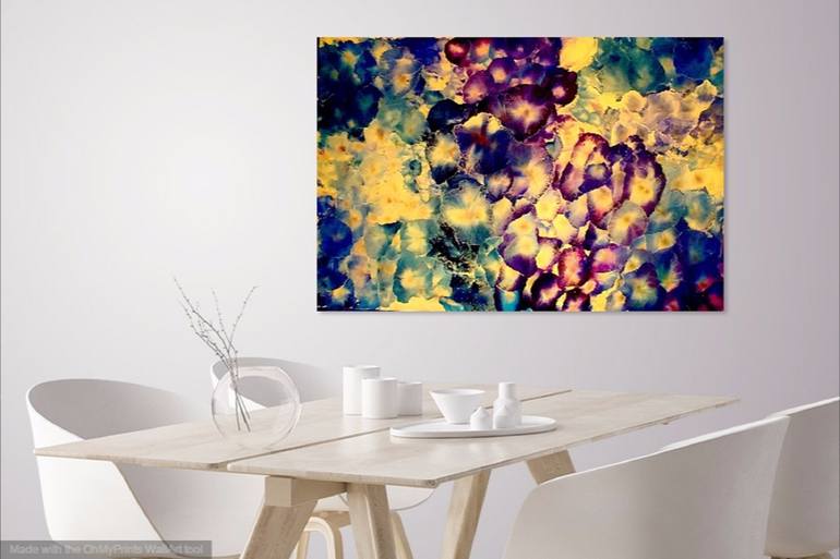 Original Abstract Expressionism Floral Painting by CK ART