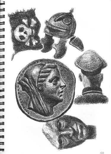 Print of Figurative Classical mythology Drawings by Cvika Rabinovich