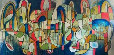 Original Abstract Expressionism Abstract Paintings by Susan Peters