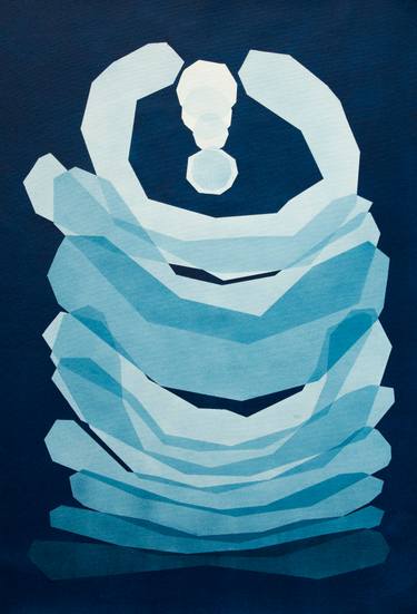 Original Minimalism Abstract Paintings by Catia Goffinet