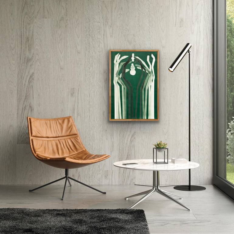Original Contemporary Abstract Painting by Catia Goffinet