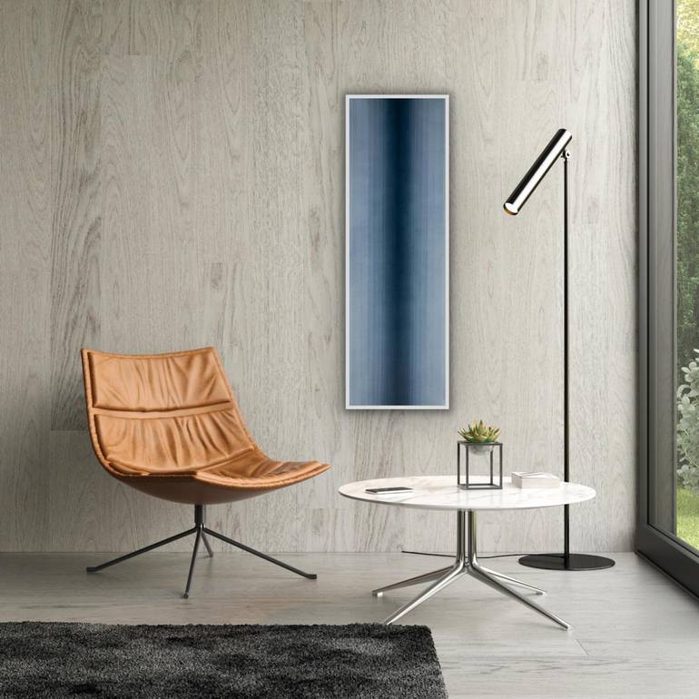 Original Geometric Abstract Painting by Catia Goffinet