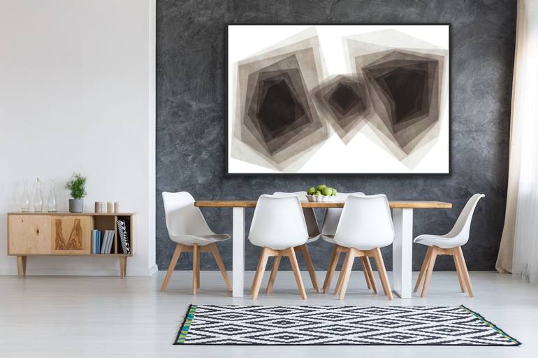 Original Abstract Geometric Painting by Catia Goffinet