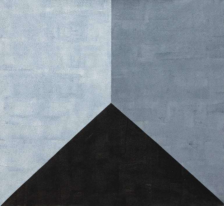 Original minimalist Geometric Painting by Catia Goffinet