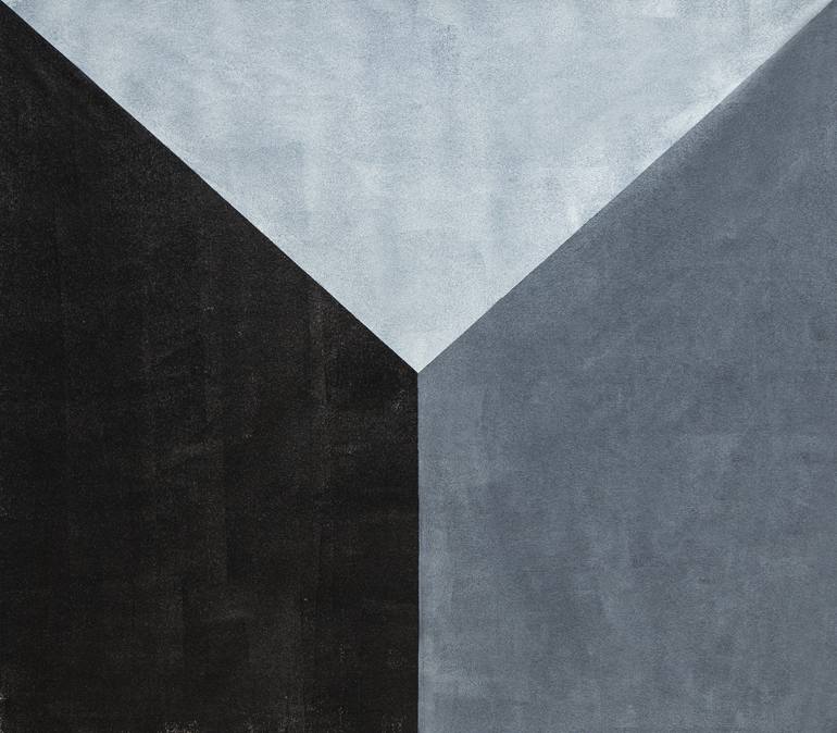Original minimalist Geometric Painting by Catia Goffinet