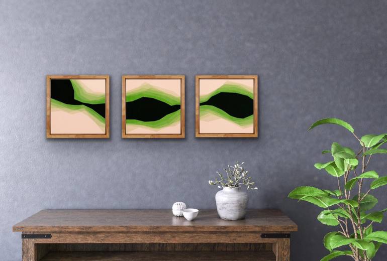 Original Minimalism Abstract Painting by Catia Goffinet