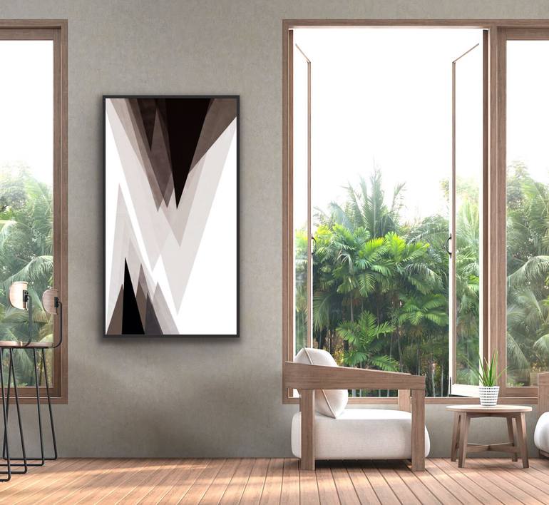 Original Minimalism Abstract Painting by Catia Goffinet