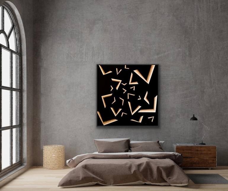 Original Conceptual Abstract Painting by Catia Goffinet