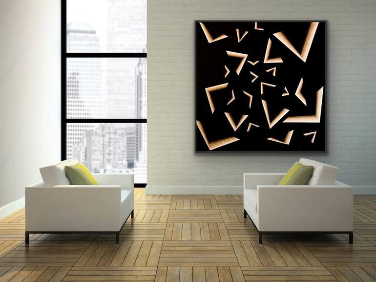 Original Conceptual Abstract Painting by Catia Goffinet