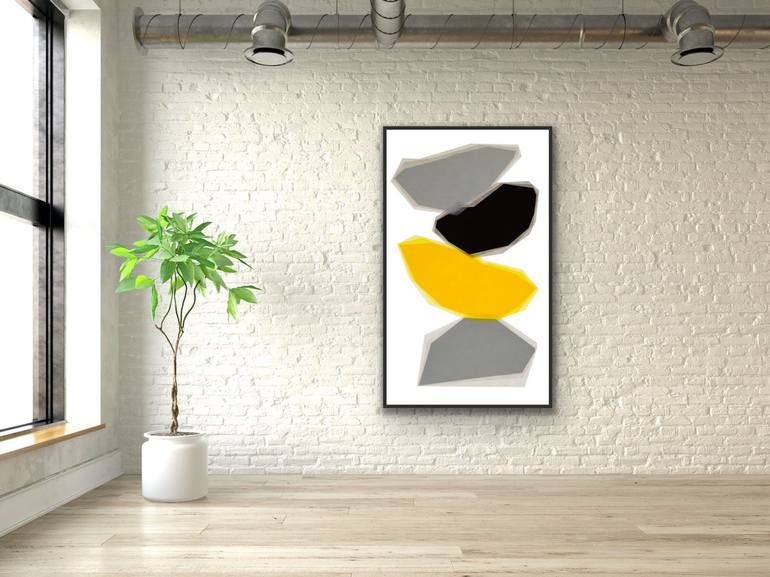 Original Minimalism Abstract Painting by Catia Goffinet