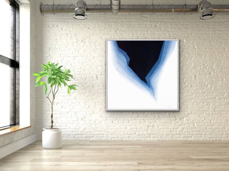 Original Minimalism Abstract Painting by Catia Goffinet