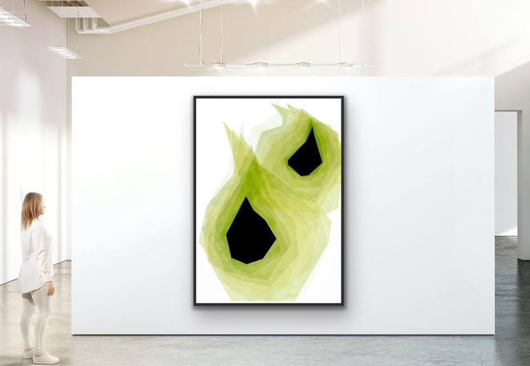 Original Minimalism Abstract Painting by Catia Goffinet