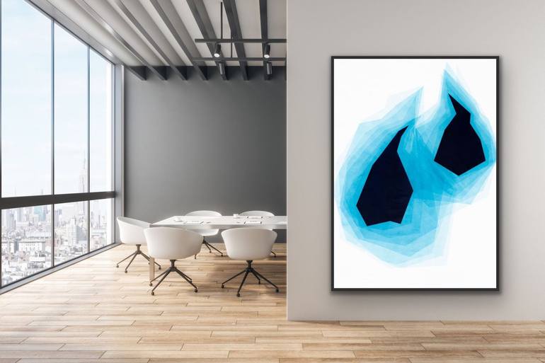 Original Minimalism Abstract Painting by Catia Goffinet