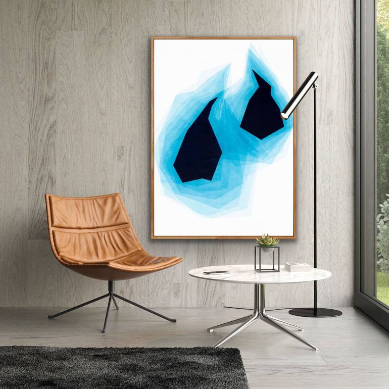 Original Minimalism Abstract Painting by Catia Goffinet