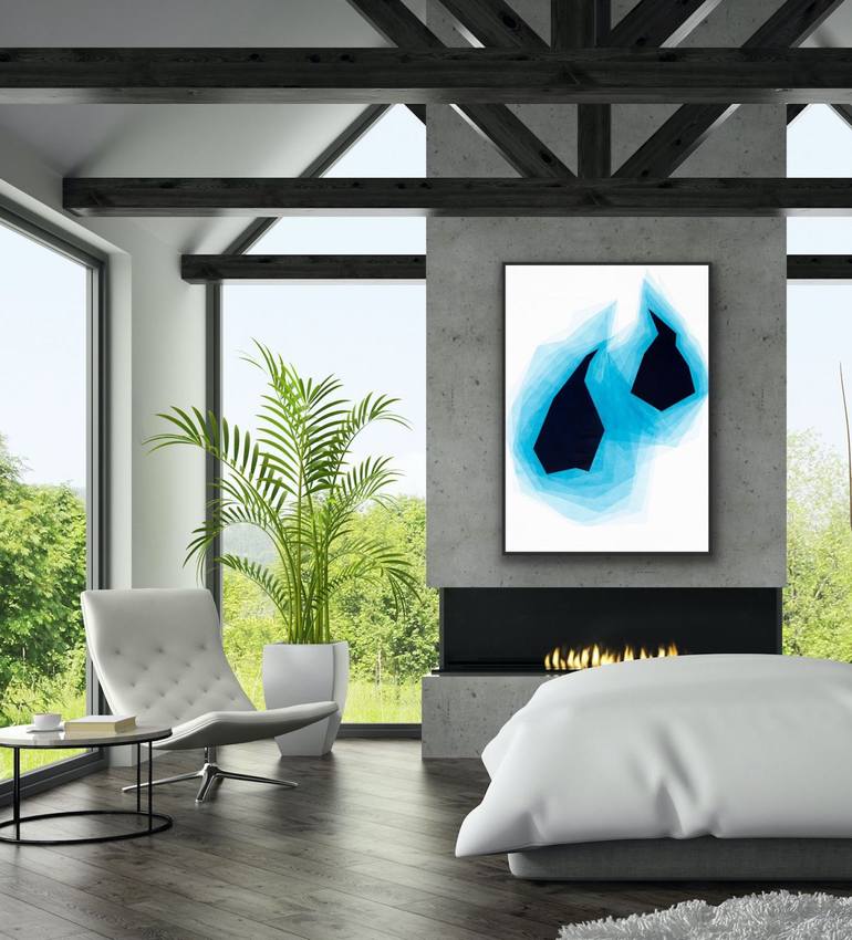 Original Minimalism Abstract Painting by Catia Goffinet
