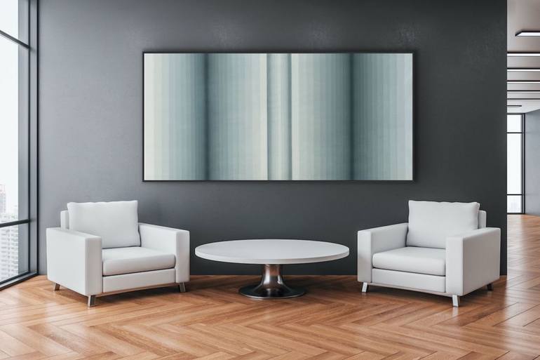 Original Cubism Abstract Painting by Catia Goffinet