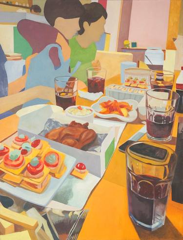 Original Figurative Food & Drink Paintings by YONGMIN CHO