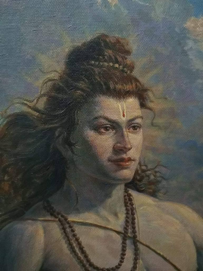 Original Realism Religion Painting by Sanjay Sarfare