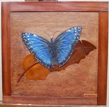 Blue Butterfly Stone Art. The ten most beautiful butterflies 1/10 thumb