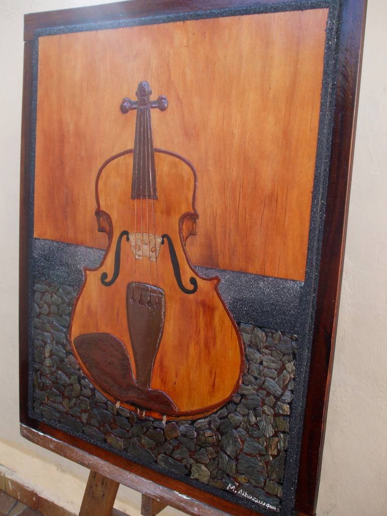 Original Art Deco Music Sculpture by Marcos Albuquerque