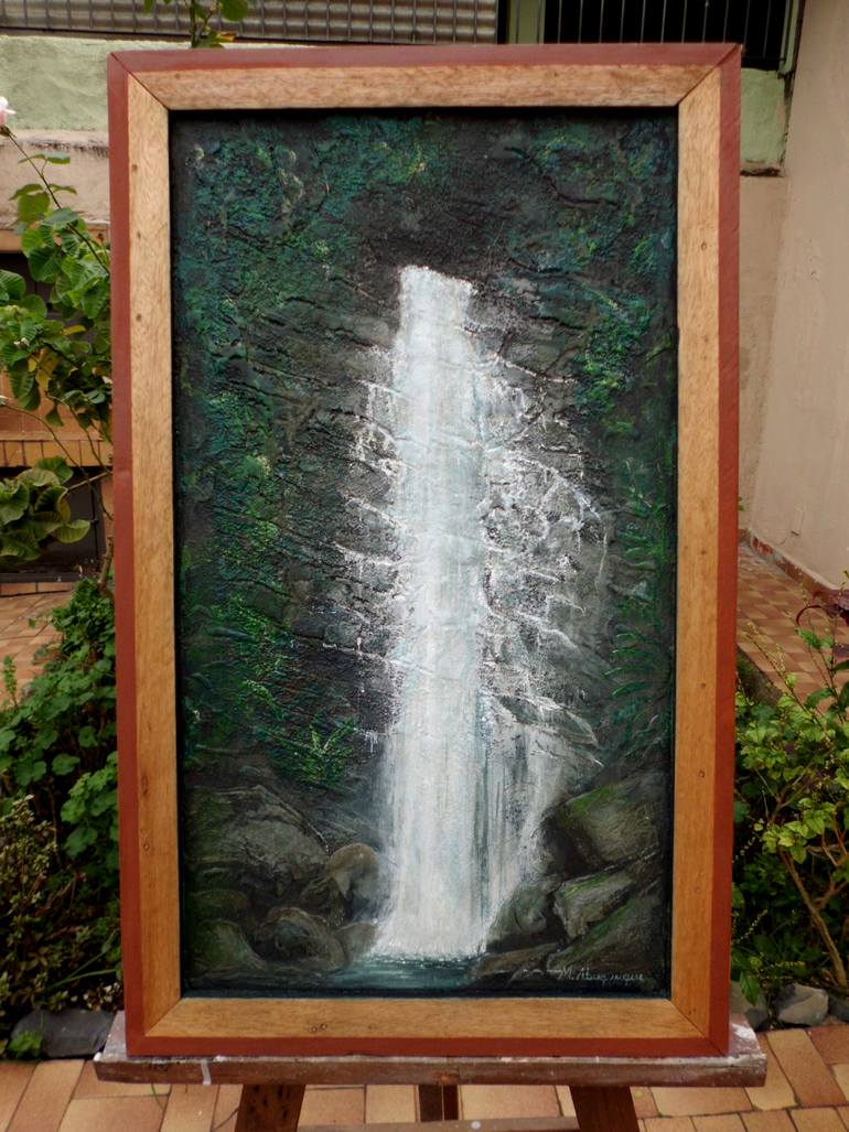 Original Abstract Expressionism Landscape Painting by Marcos Albuquerque