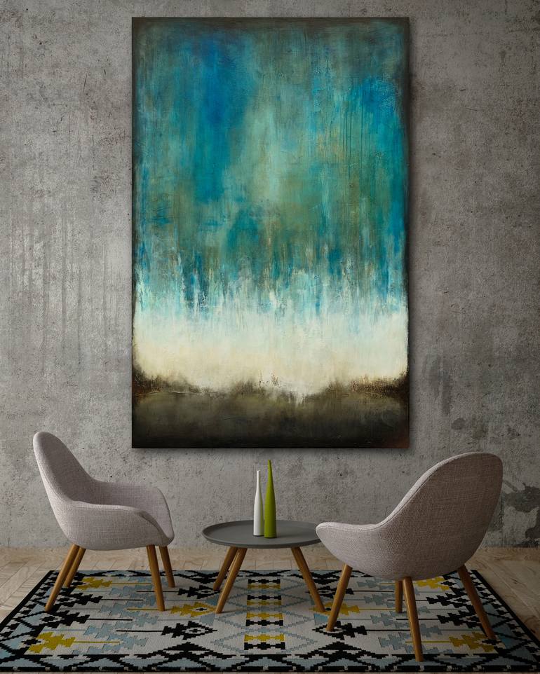 Original Abstract Expressionism Abstract Painting by Lukasz Olek