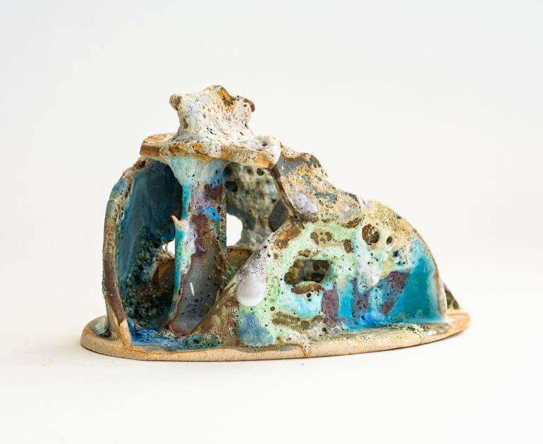 Original Abstract Expressionism Landscape Sculpture by Cynara Mori