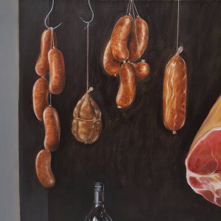 Original Realism Still Life Painting by Natasha Junmanee