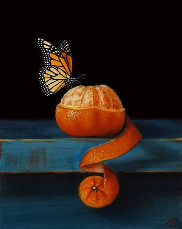 Mandarin orange and butterfly thumb