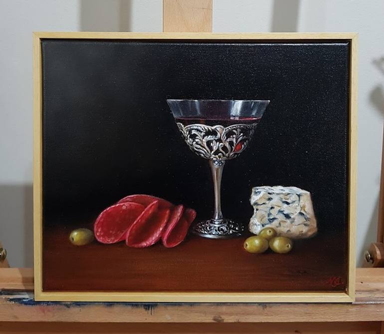 Original Realism Still Life Painting by Natasha Junmanee