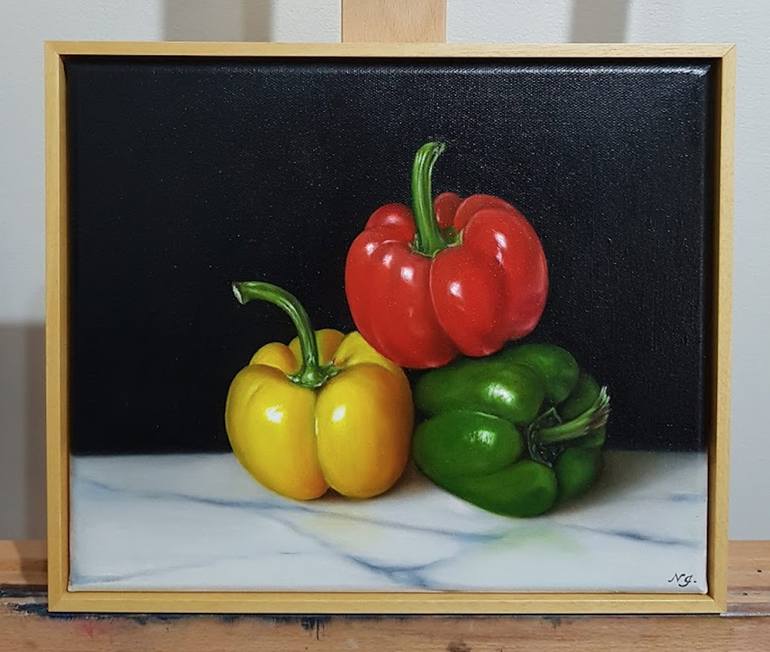 Original Realism Still Life Painting by Natasha Junmanee