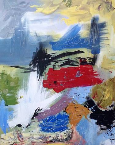 Original Abstract Expressionism Abstract Paintings by Tuba ASLAN