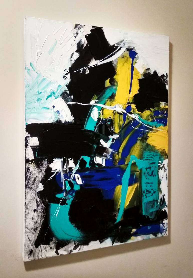 Original Abstract Expressionism Abstract Painting by Tuba ASLAN 