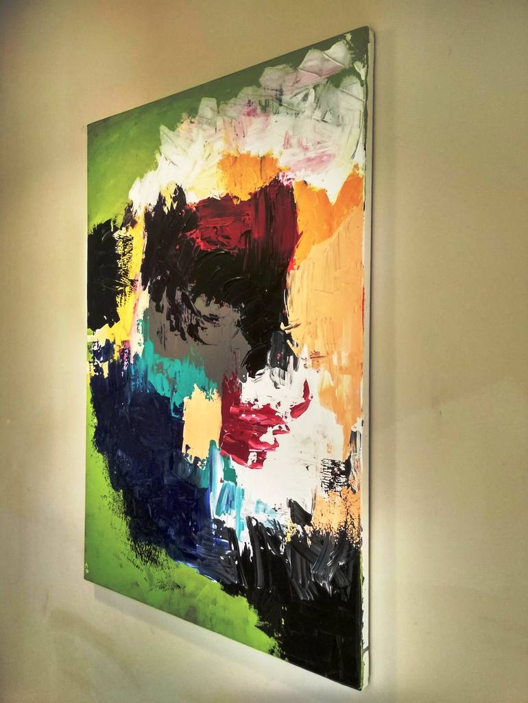 Original Abstract Expressionism Abstract Painting by Tuba ASLAN 