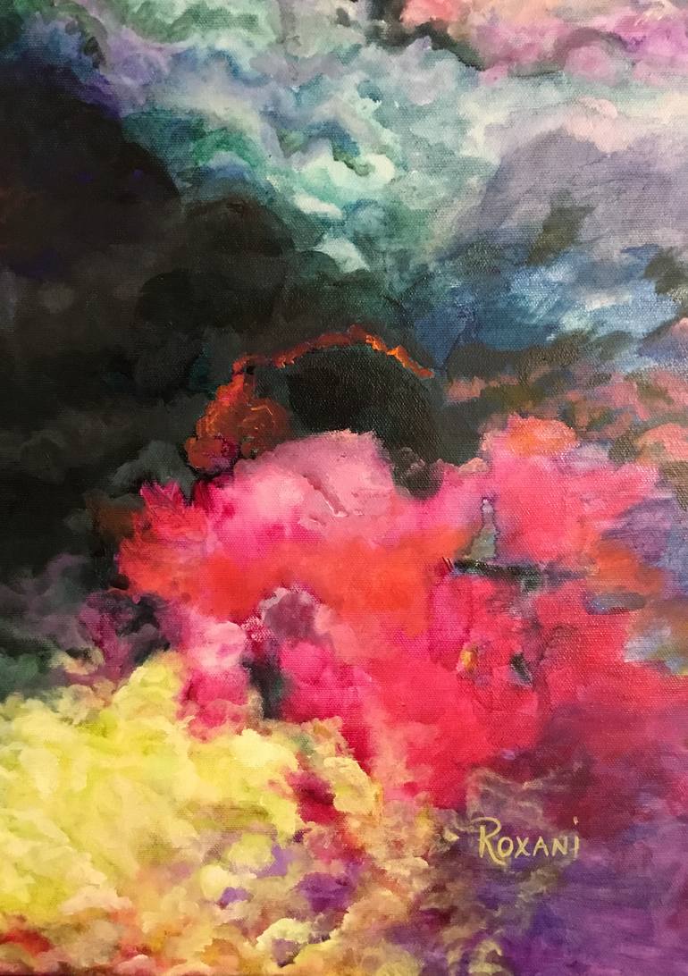 Original Abstract Women Painting by Roxanne Bryan