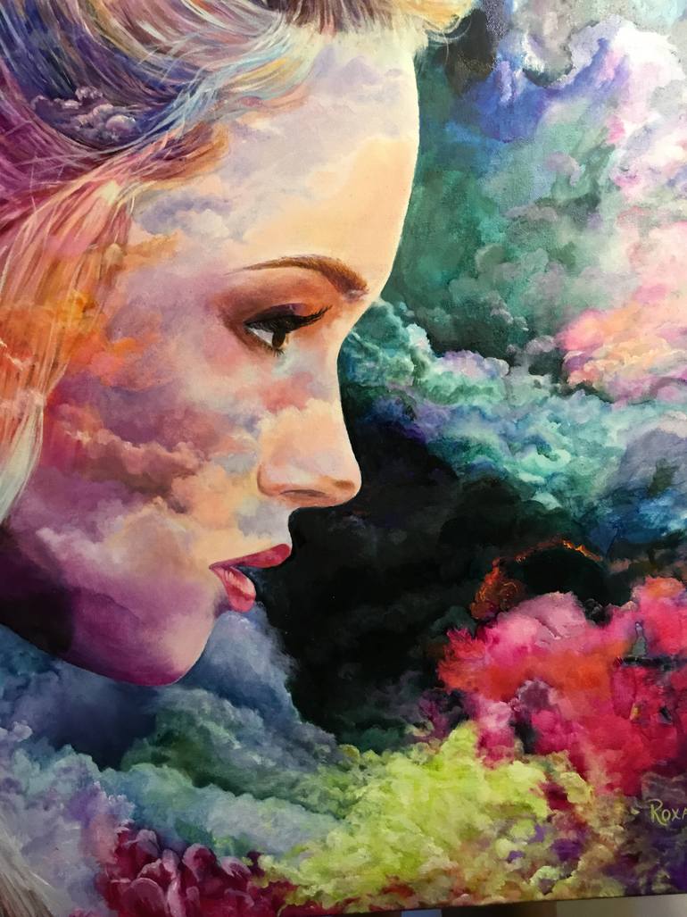 Original Abstract Women Painting by Roxanne Bryan