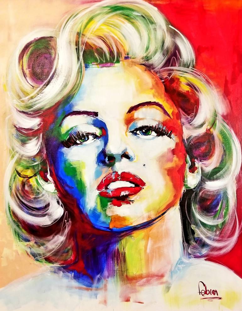 Marilyn Monroe Painting by Fabian Carreno | Saatchi Art