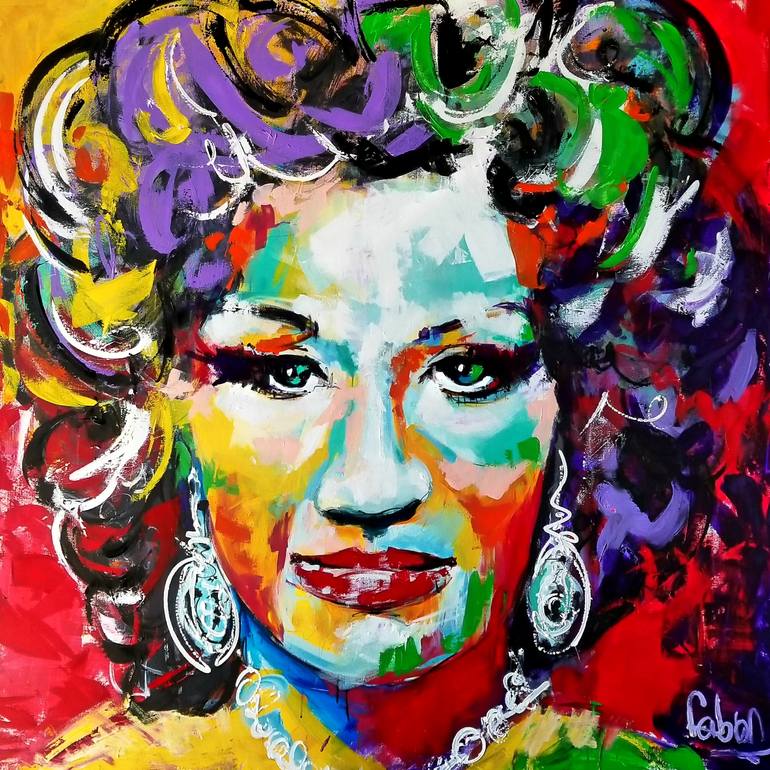 Celia Cruz Painting by Fabian Carreno | Saatchi Art