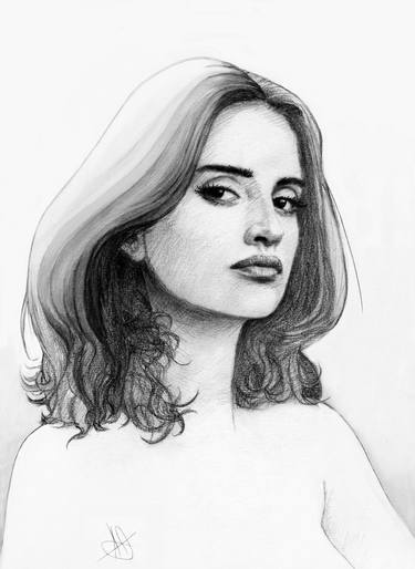 Print of Portrait Drawings by Delmy Darko