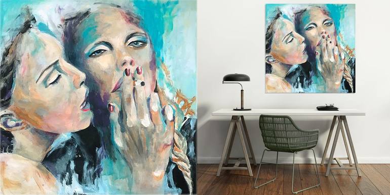 Original Abstract Women Painting by Karina Thomas