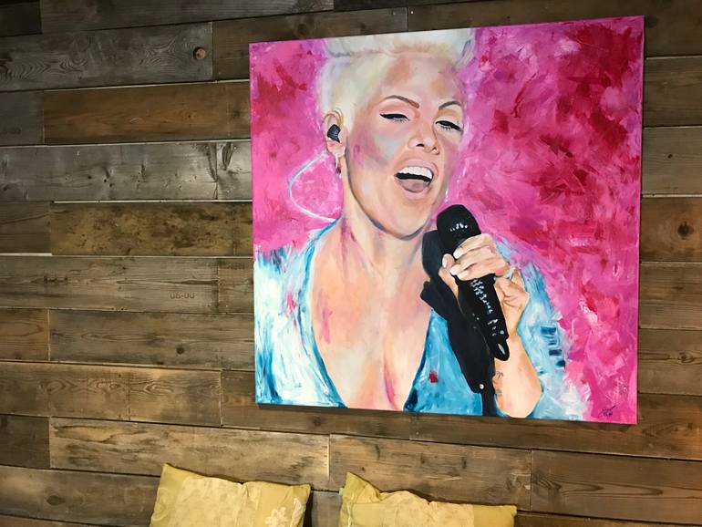 Original Expressionism Pop Culture/Celebrity Painting by Karina Thomas
