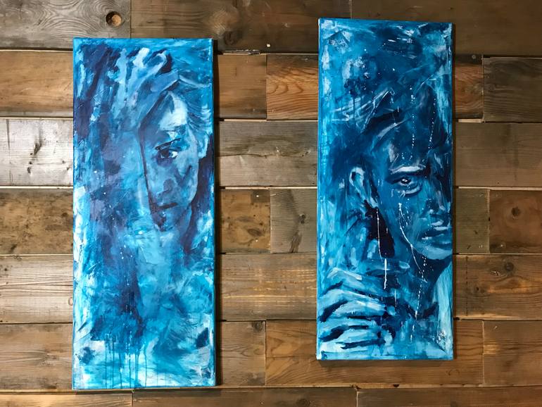 Original Abstract Women Painting by Karina Thomas