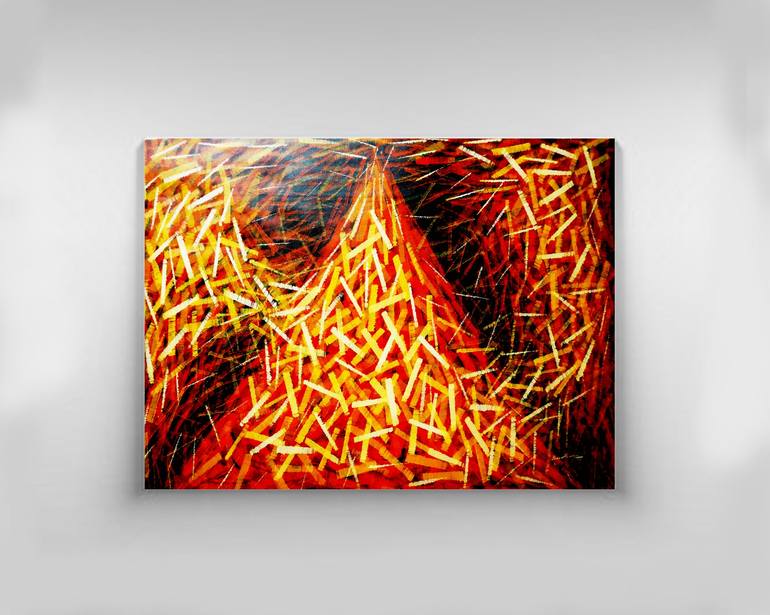 Original Abstract Expressionism Abstract Painting by Ebrar Ahamad