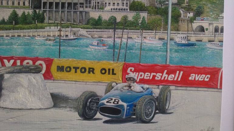 Original Motor Painting by mark sutton